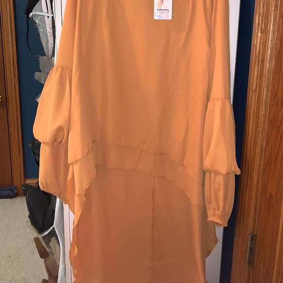 Golden Long Train Tunic -- Medium - Picture 2 of 2
